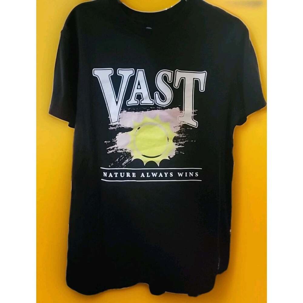 New Vast Surfer Tee Shirt Nature Always Wins Mens Medium Beach A129 Excellent